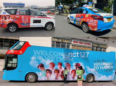 Quảng cáo trên Taxi - Bus
